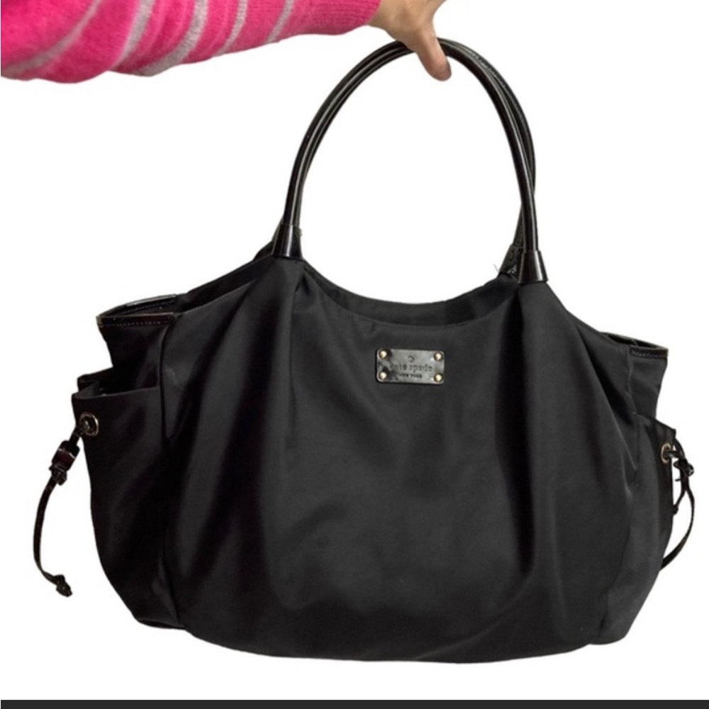 Black Kate Spade Diaper Bag, in great condition!!